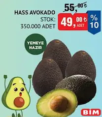 HAS AVOKADO ADET fiyat ve kampanya bilgisi